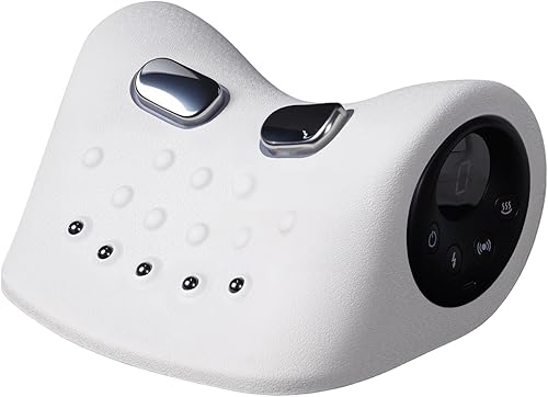 Almohada de masaje mejorada para cuello, piernas y brazos, masajeador Shiatsu, 6 niveles de intensidad, 3 modos de calefacción de luz roja, alivio