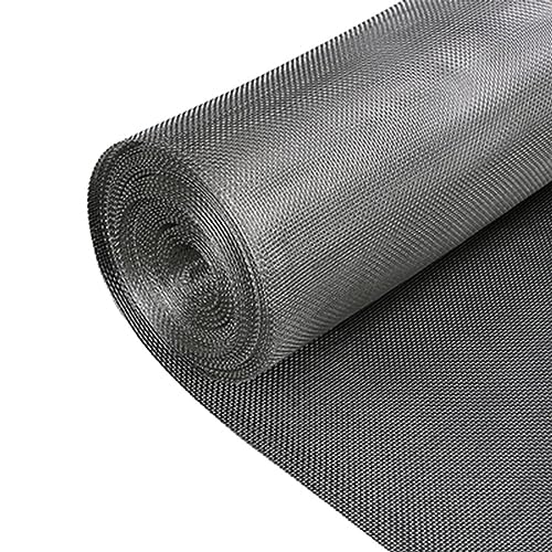 TGBHM Stainless Steel Window Screen Roll 304 Stainless Steel Wire Mesh Woven Screen Mesh Steel Woven Net for Filter Homemade Screen,0.8x2m