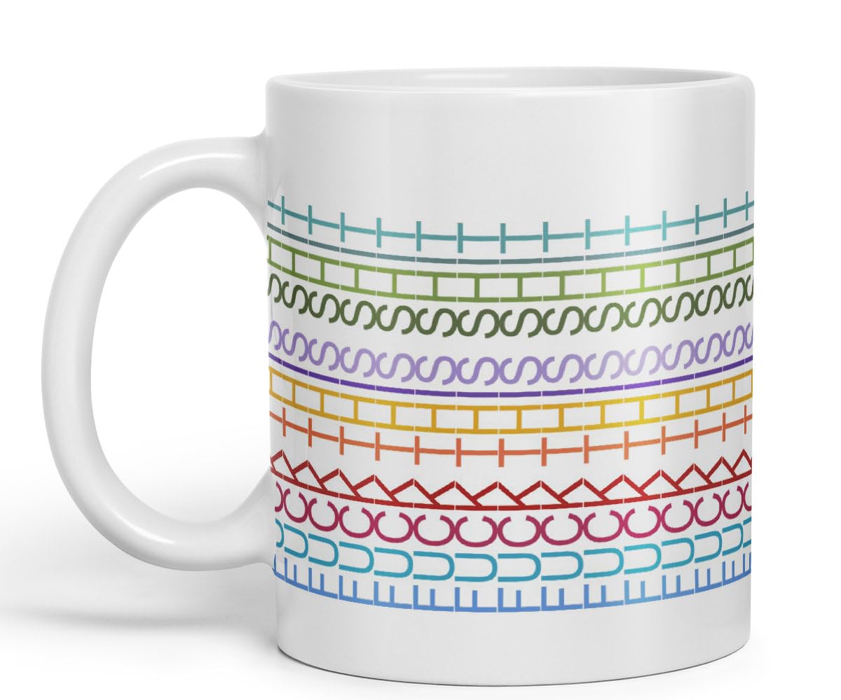 Vixar Fuck This Shit Mug Hidden Message Funny Adult Humor Sarcastic Gift Ceramic Coloured Mug Cup for Tea Coffee Hot Brew 330ml 11Oz Gift CT(White)