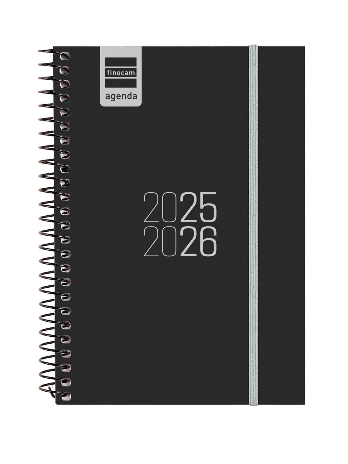 Finocam - Agenda Espir Course 2025 2026 Week View Horizontal September 2025- August 2026 (12 months) Black Spanish