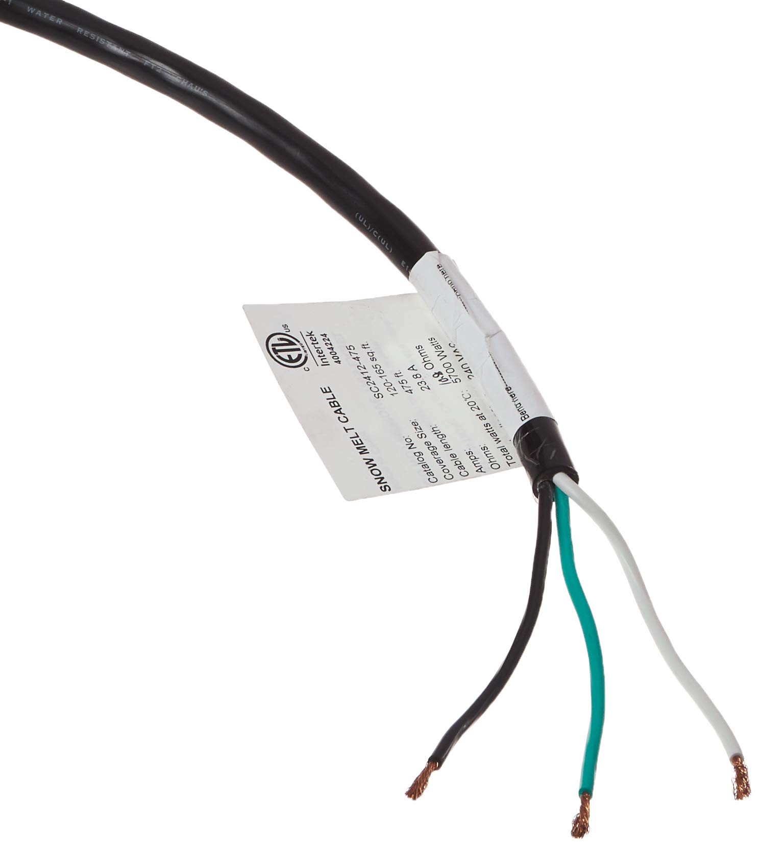 SC SNOW MELT CBL 240V 5700W 475 FT