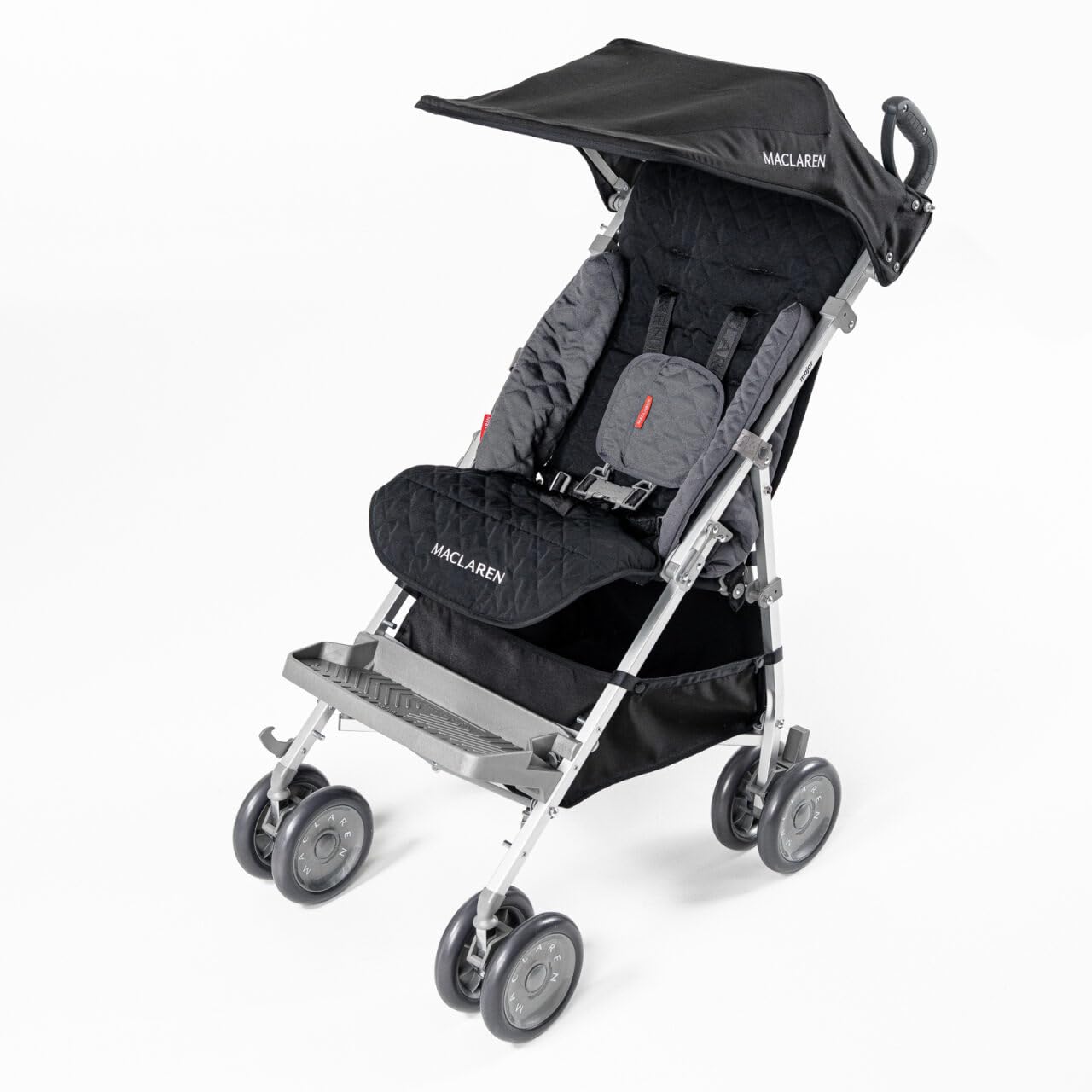 Maclaren Major Elite Behinderten-Kinderwagen für ältere Kinder bis 50 kg, Regenschirm-Faltung, Schwarz