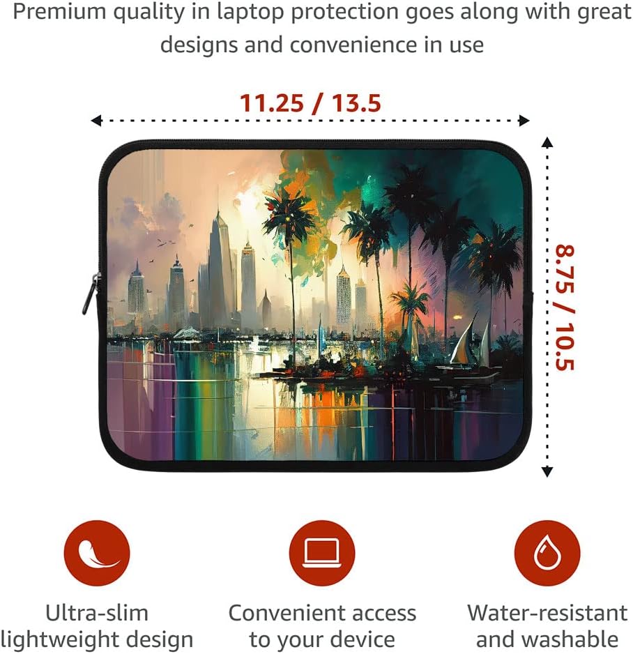 New York Design iPad Sleeve - Print Tablet Sleeve - Art Carrying Case - 10 inches