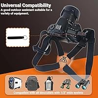 Vista 3 de Binocular Harness Strap Best Chest Harness Strap for Hunters Photographers and Golfers (Black)