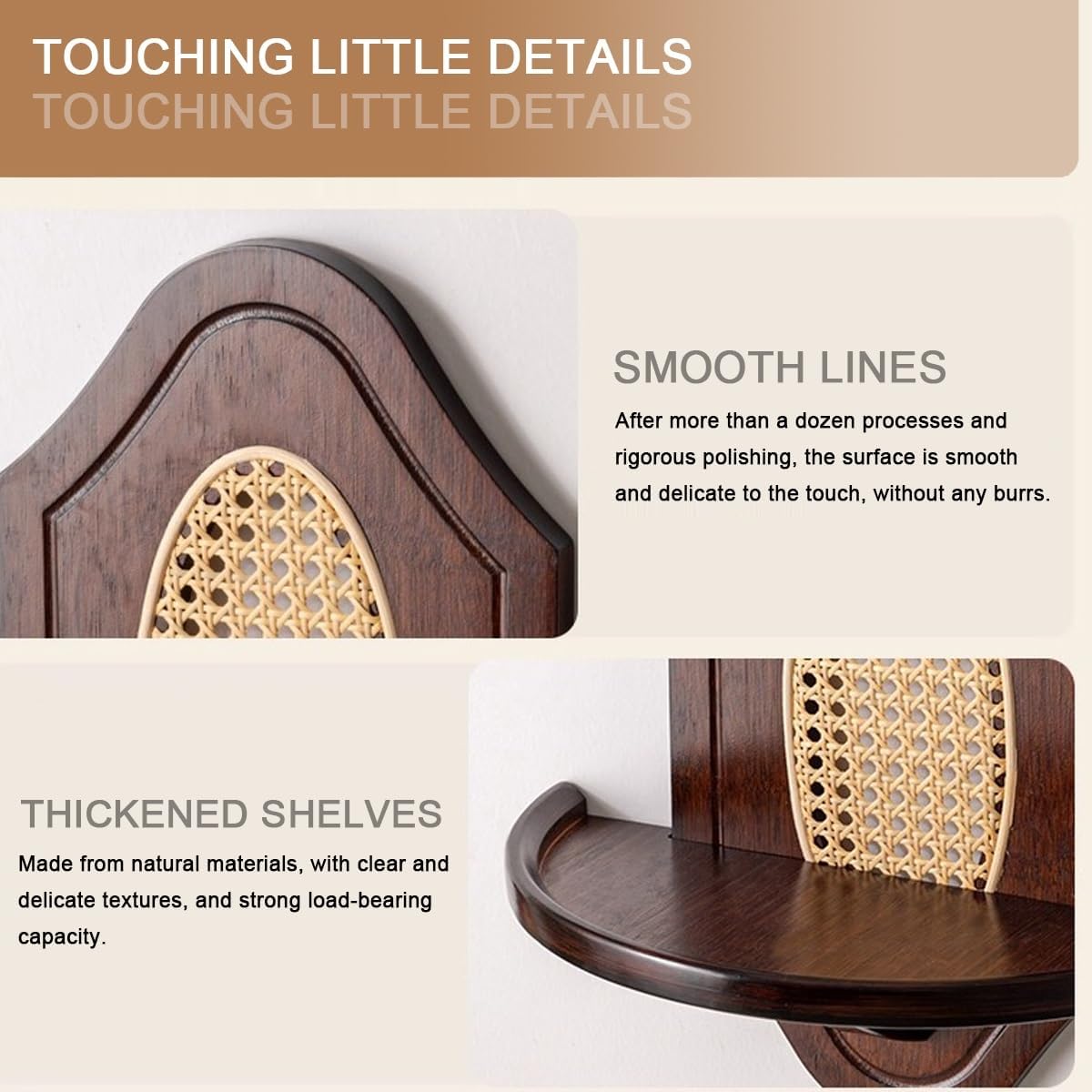 Buddha Altar Table，Wall-Mounted Shrine Altars，Small Altar Table Bamboo Pooja Cabinet，for Spiritual Buddhist Religious Buddha Personal Shrine(Rose Color,45 * 21 * 40)