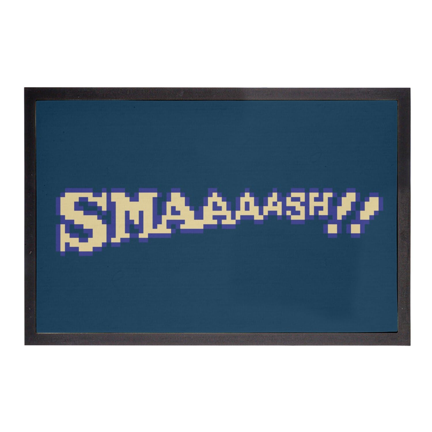 Paillasson Bleu Smaaaash Retro Gaming 60x40cm pour entrée