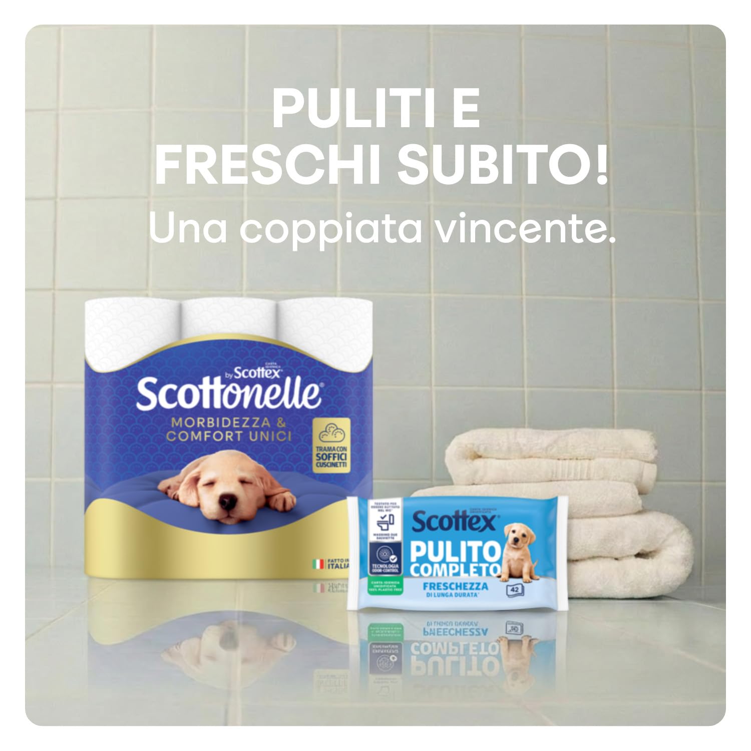 Scottonelle – Papier toilette doux et matelassé 84 Unità