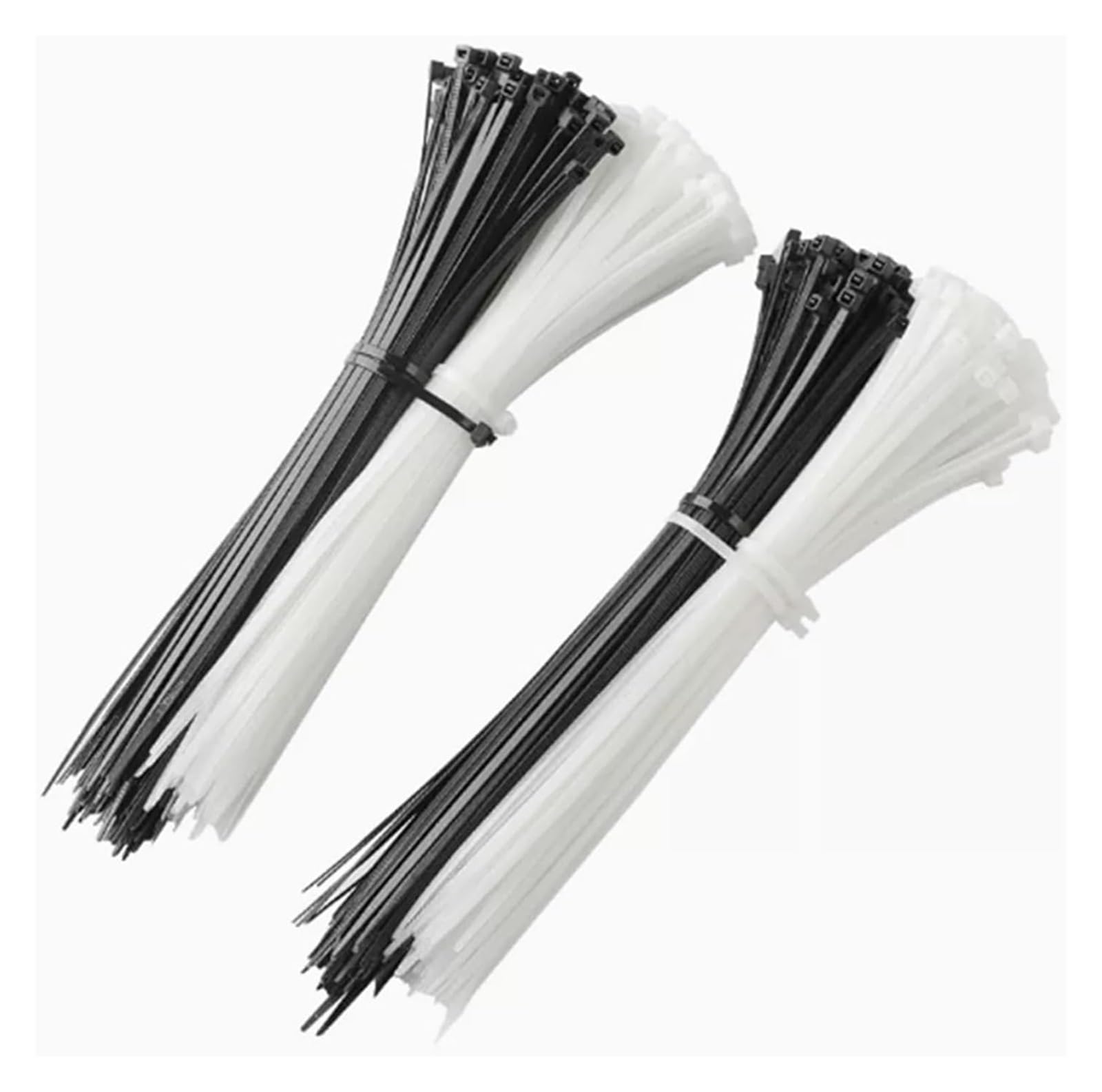 Fascette for Cavi, Fascette for Cavi, Fascette in Nylon Premium, Fascette in Nylon di plastica autobloccanti Bianche Nere(10x300mm)