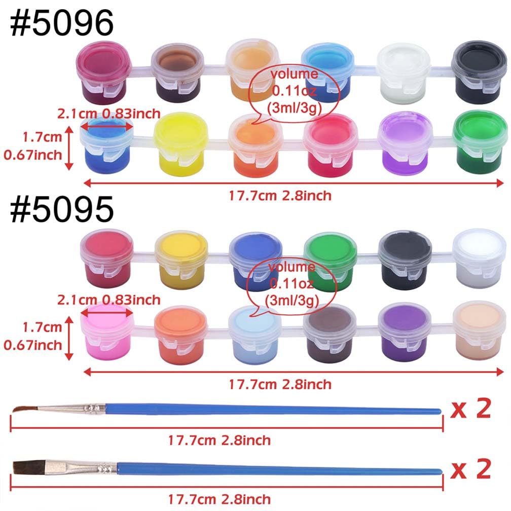 Set Di Colori Acrilici Per Vetro Colorato - 24 Tubi + 6 Pennelli E Tavolozza - Vernice Impermeabile Per Vetro, Porcellana, Ceramica