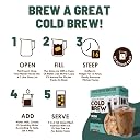 Toffee Coffee Roasters | Irish Cold Brew Bags | Free Mason Jar | Easy Brew Coffee | Cold Brew Coffee | Pack of 4 Bags | 100% Arabica Coffee | Makes 16 Cups of Coffee gallery image