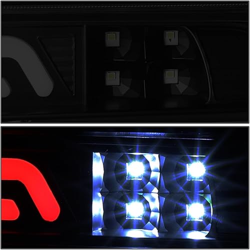 Miniatura 4 de DNA MOTORING 3BL-TTU07-3D-LED-BK-SM carcasa negra 3D LED tercera luz de freno trasera compatible con Tundra 07-18