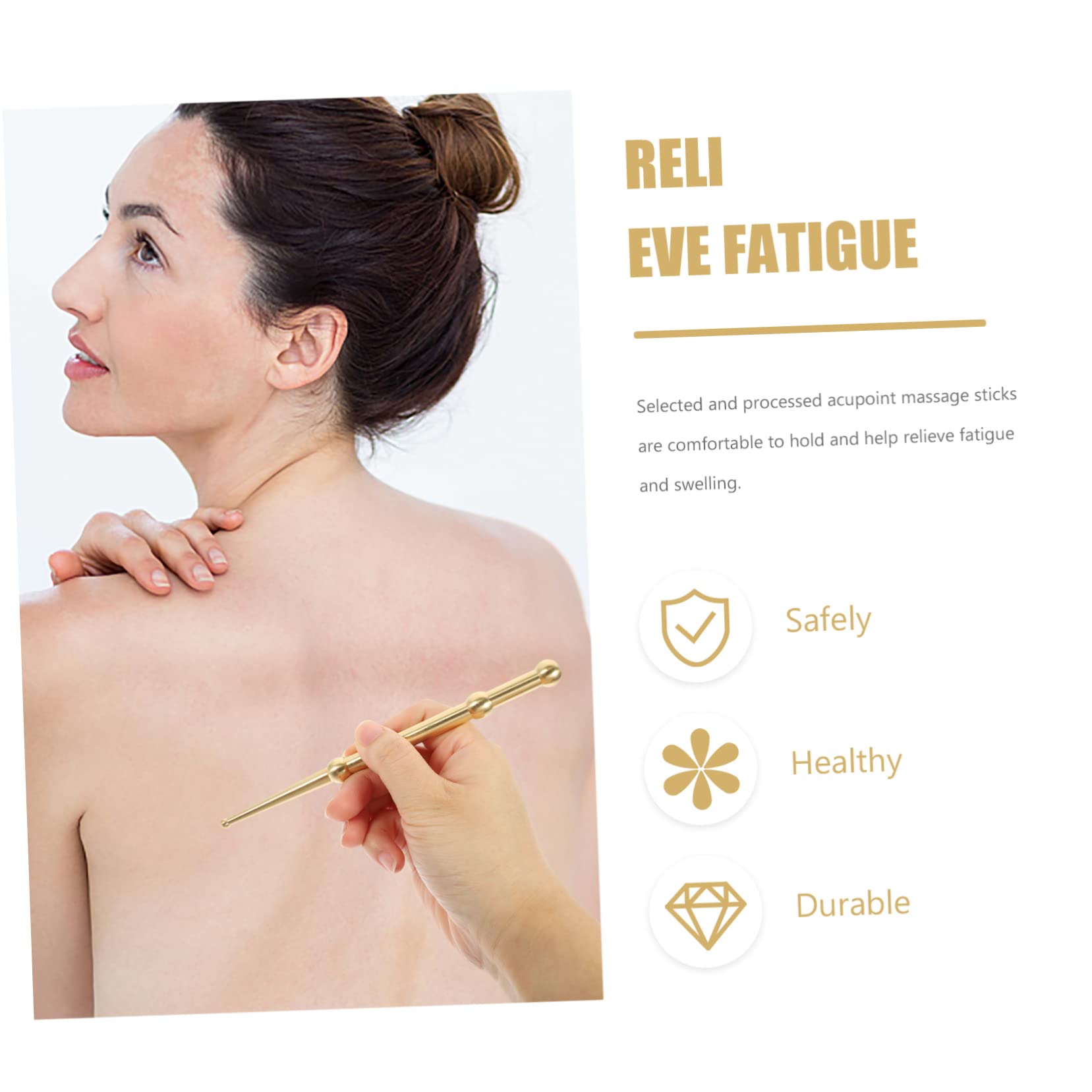 3stücke Akupressurstift Aus Messing Universeller Massagepen Für Akupunktur Effektive Druckpunkt-therapie Zur Schmerzlinderung Von Kopf Und Muskeln Für Augen Und Fußmassage