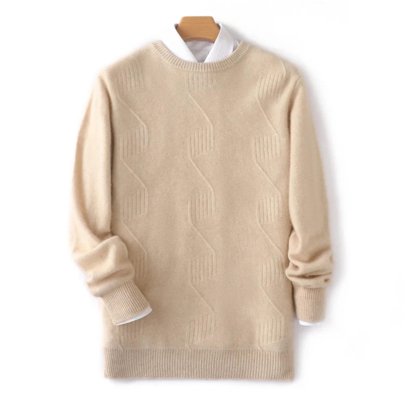 Inverno Uomini Maglione di Lana O-Collo Uomini Maglioni di Cashmere Knit Pullover per Uomo Maglieria Uomo Maglione