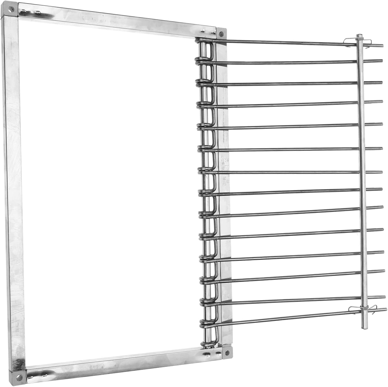 Kisangel Stainless Steel Entrance Door Durable Bird Cage Accessory for Racing Automatic Activity and Home Use