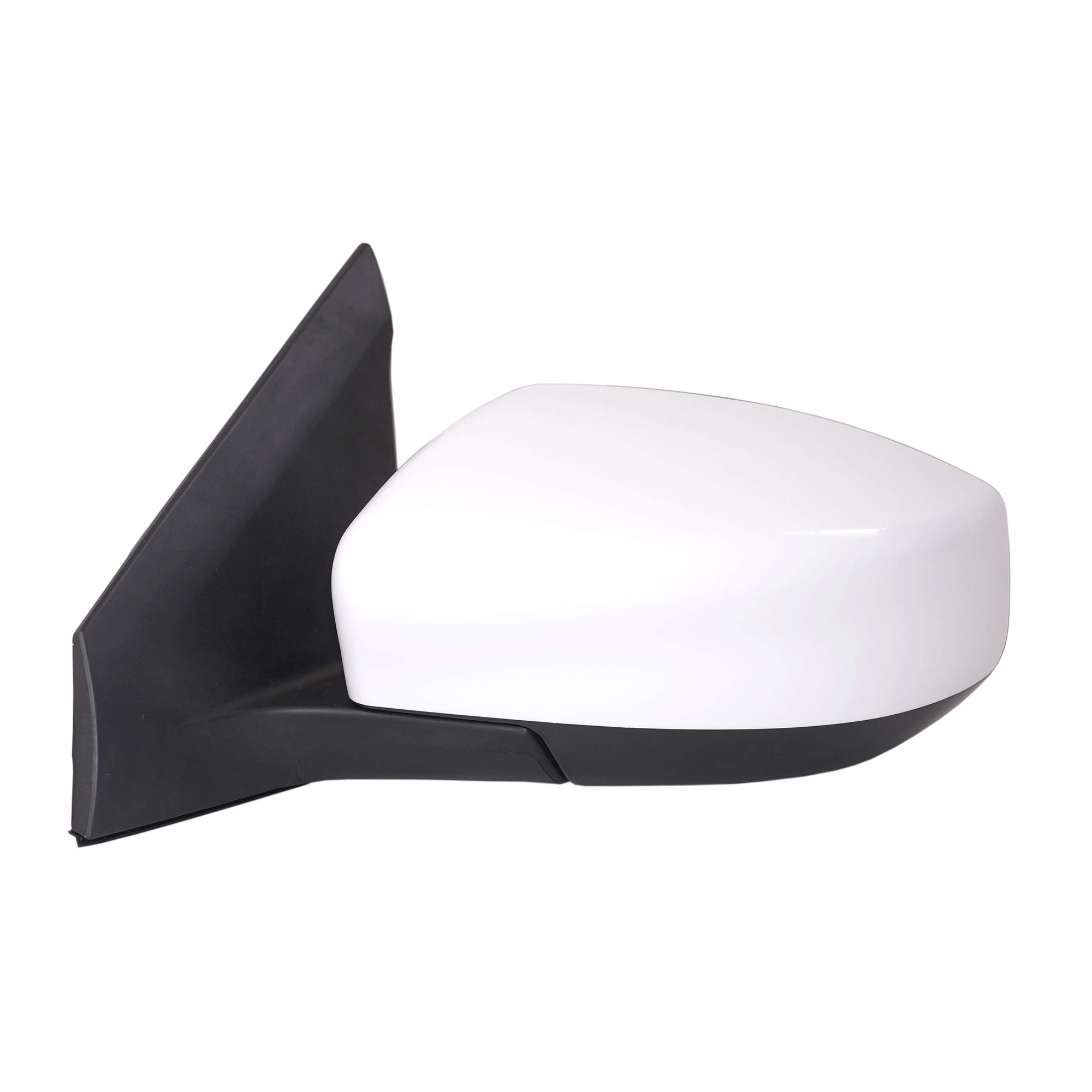 SpiegNI1320238 Driver Side Mirror for 2013-2015 Nissan Sentra | Left Side View Mirror Assembly Power Adjustment Non-Heated Glass Manual Folding | Paint to Match White 3 Pins