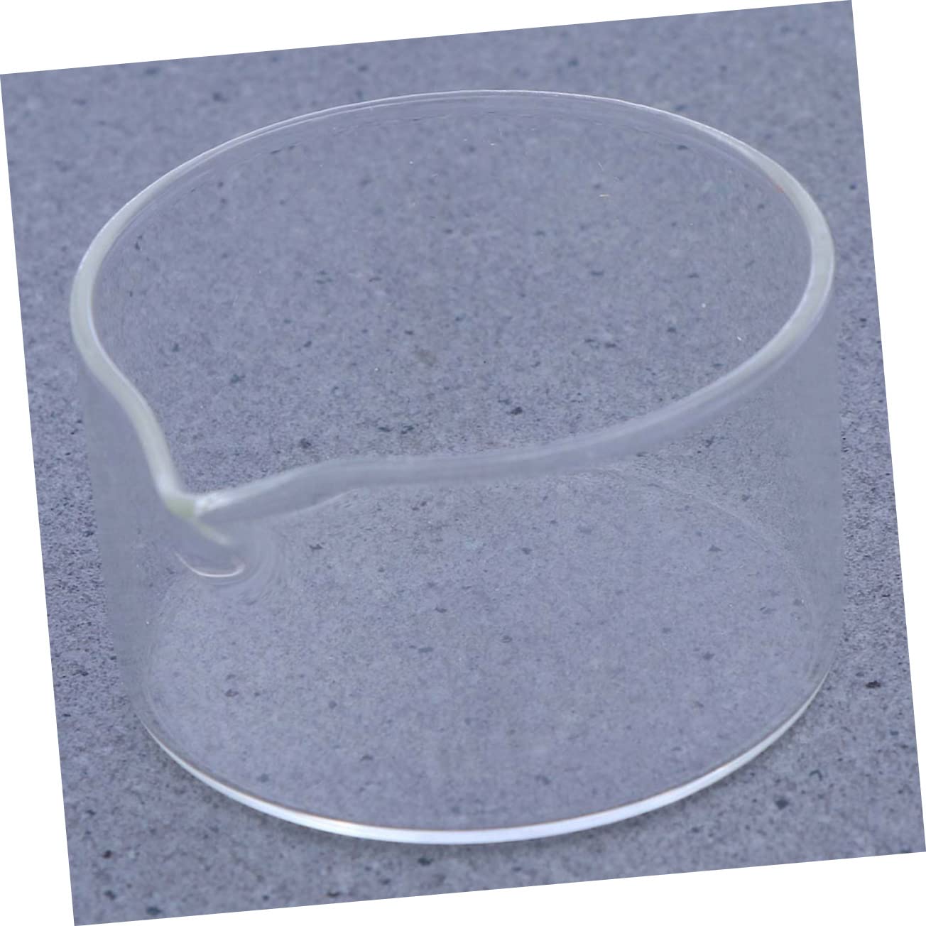 VILLFUL Glass Crystallization Dish Laboratory Equipment Dish Evaporation Tool Laboratory Petri Dish Labs Evaporating Basin Scientific Dish Crystallizing Dish with Spout and Heavy-Duty Rim