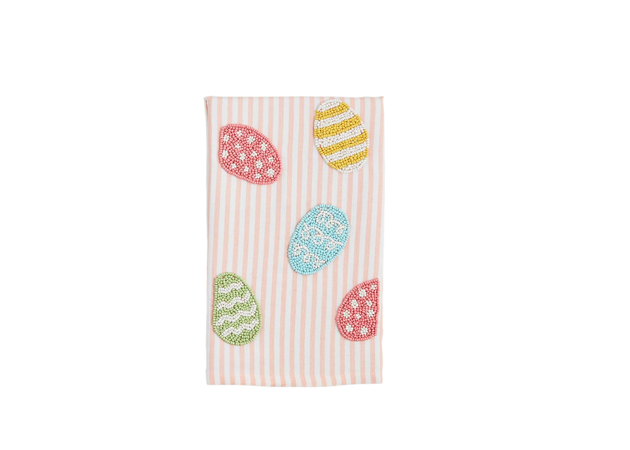 Serviette de Pâques haut de gamme Mud Pie aux détails perlés raffinés