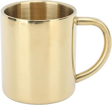 Coffee Mug, Stainless Steel Double Wall Insulated Leakproof, Hot Tea and Cold Milk Tumbler, for Office Camping Outdoor