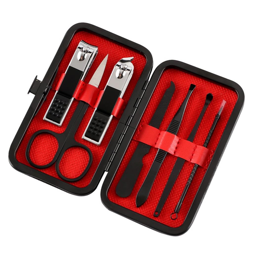 Coupe-ongles noir pour ongles épais et kit de manucure complet