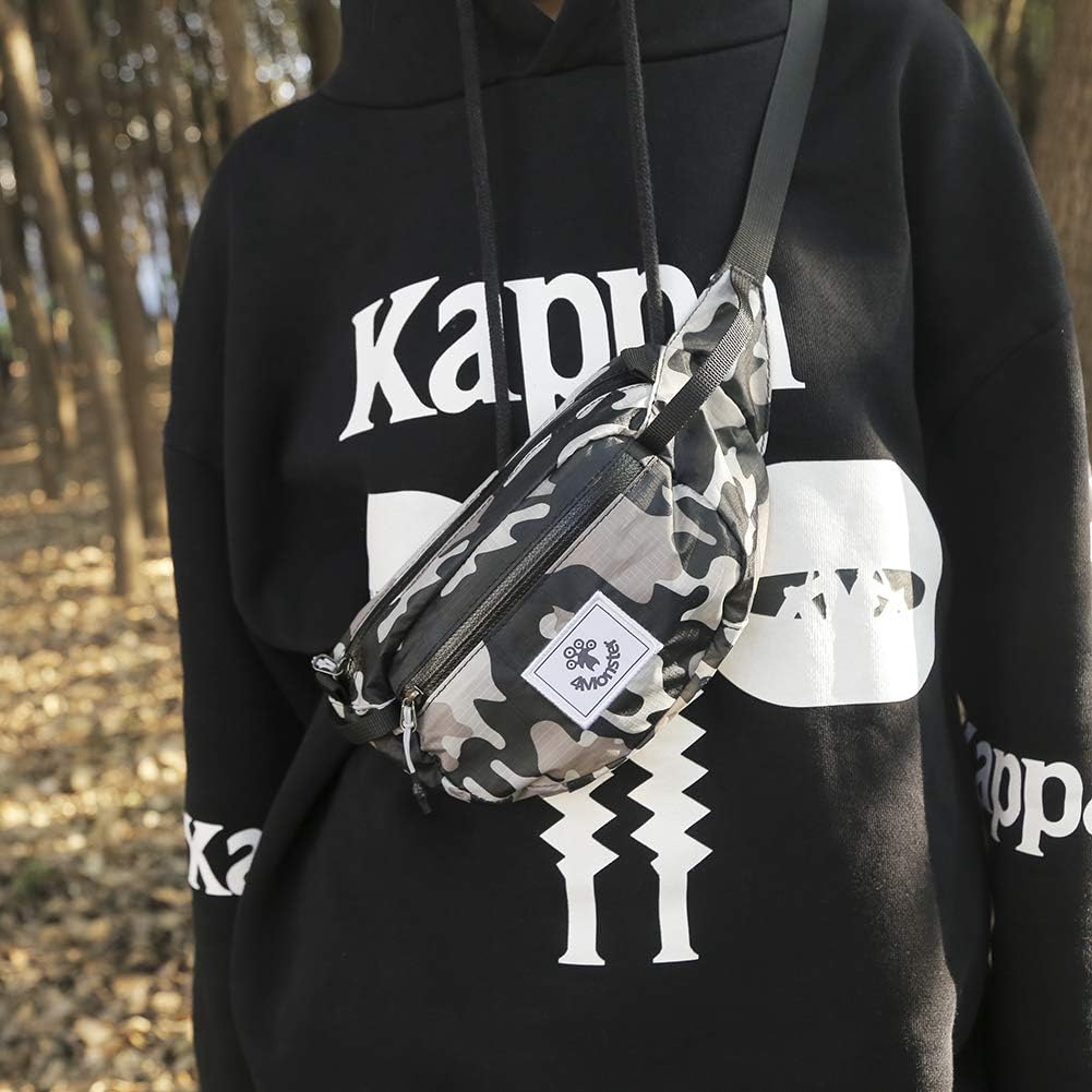 4Monster Hiking Waist Packs Portable,Water Resistant Fanny Pack Bags Lightweight with Adjustable Strap for Outdoor, Workout,Running,Hiking,Traveling,Biking,Camping and Fishing (Army Green, 2L) : Sports & Outdoors