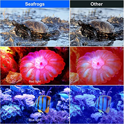 Seafrogs Diving Video Light Waterproof 130Ft/40M White Red Blue Light Underwater Photography Fill Lights High Power 6000 Lumens Flash Light With Ball Head Ys Adapter For Gopro, Housing (Sl-22) #TOP7