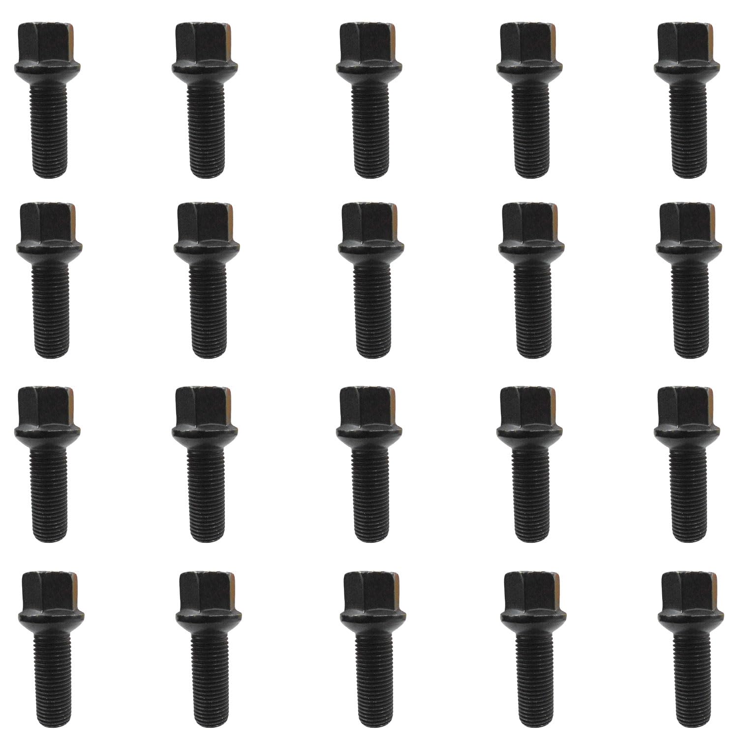TRACER 20x Tornillo de Rueda M14x1,5 Asiento esférico R13 35mm | Hex: 17mm Compatible con Cupra Born K1 Tavascan KR Tavascan 4Drive KR Ateca