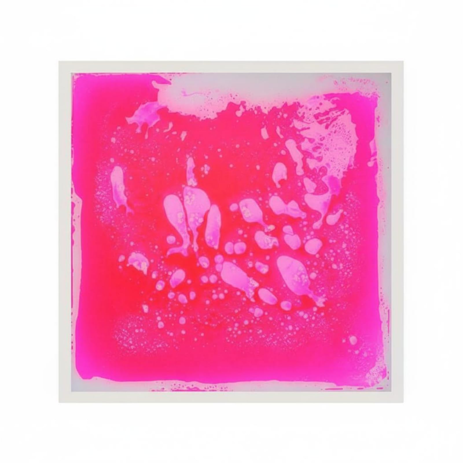 Tappetino Sensoriale Bambini Tappeto Interattivo Pavimento Liquido Gioco Educativo Struttura PVC Antiscivolo Movimento Sensoriale Adatto per Camerette Gioco Domestico, Rosa, 50 50cm
