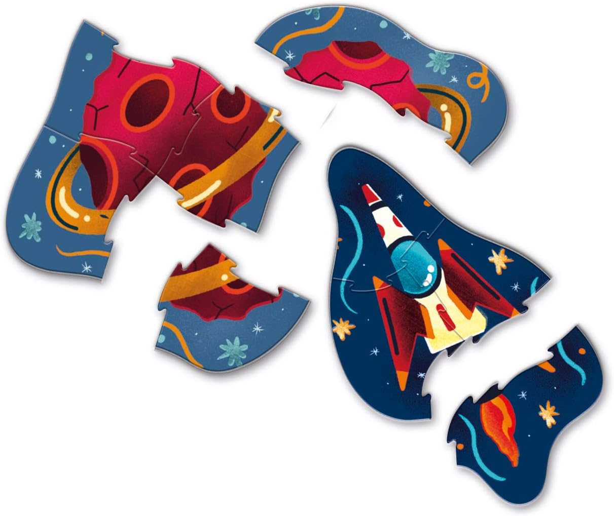 Clementoni - 20822 - My First Puzzle Play for Future - Over The Moon - 3+6+9+12 Pieces - Made in Italy - 100% Recycled Materials, Jigsaw Puzzle for Kids