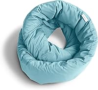 Vista 1 de Huzi Infinity Pillow - Almohada cervical de viaje, bufanda versátil y suave con soporte en 360º, lavable a máquina, para usar en hogar, viajes
