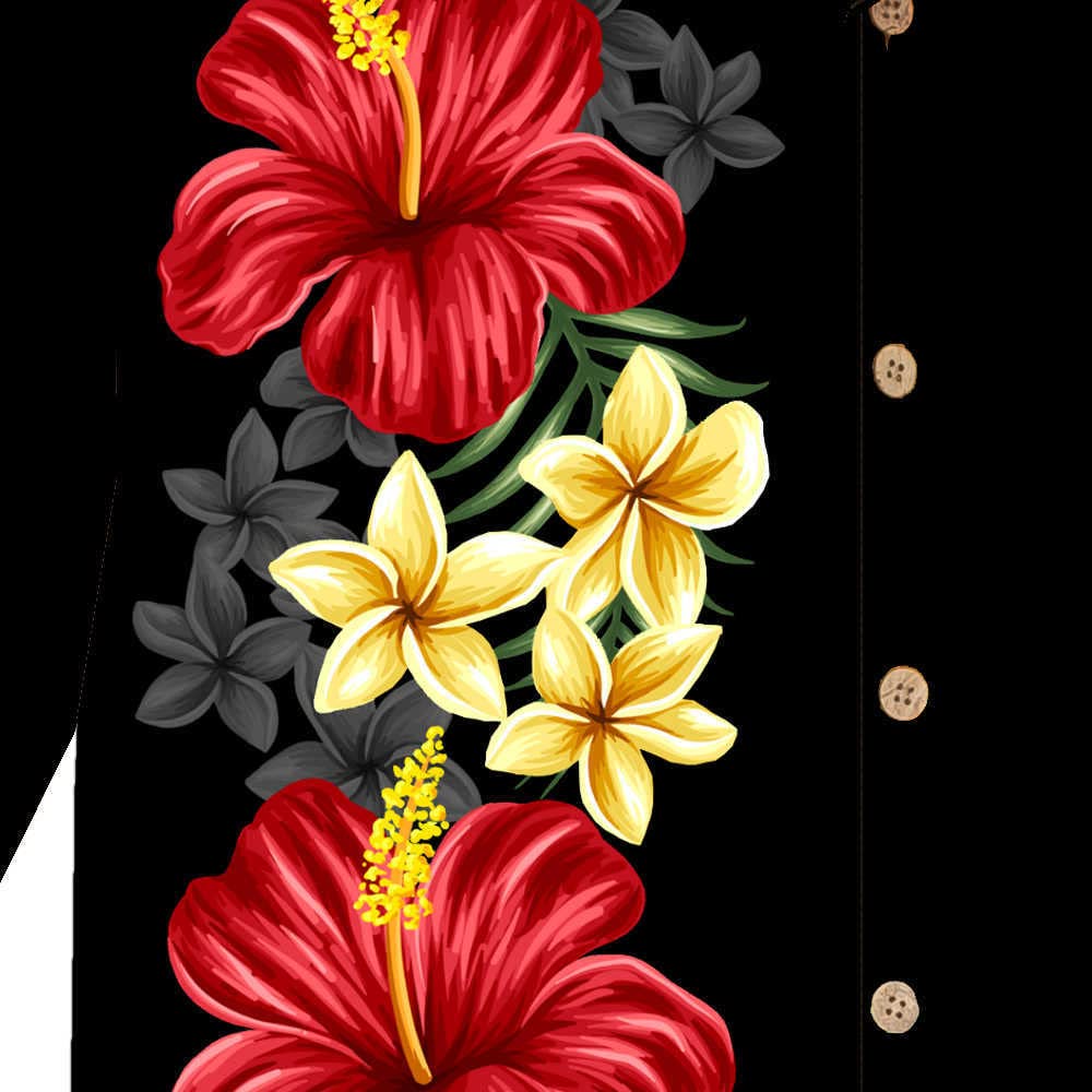 Hawaii Hemd Männer Baumwolle Größe S - 8XL Herren Hawaiihemd Kurzarm Frauen Blumen