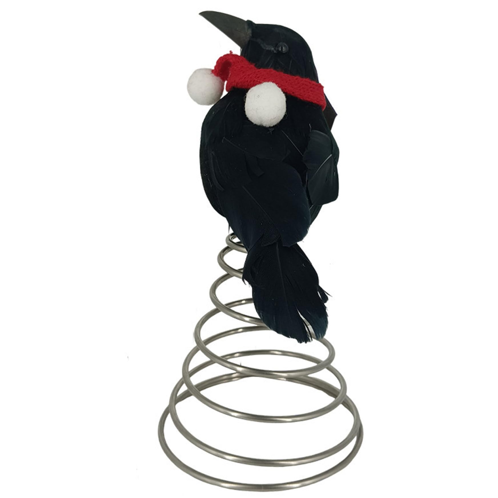 Peosaard Assorted Color Black Crows, Halloween Tree Topper, Spooky Halloween Black Crow Tree Topper Miniature Christmas Treetops Ornaments For Party Supplies, Christmas