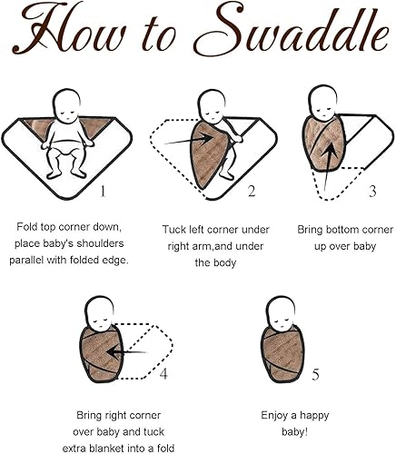 Miniatura 5 de meowcards Mantas envolventes de muselina para bebé, unisex, para niños y niñas, esenciales, tamaño grande, 47 x 47 pulgadas, estilo bohemio, para