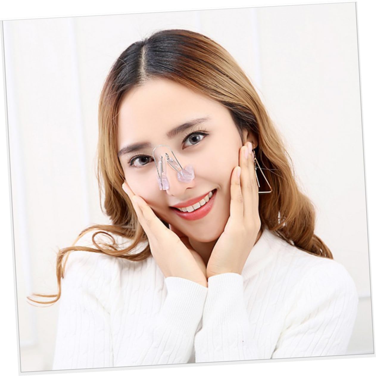 3pcs Nose Shaping Clip for Straightening and Lifting Bridge Beauty Tool for Women and Girls Nose Bridge Corrector Pink Packaging