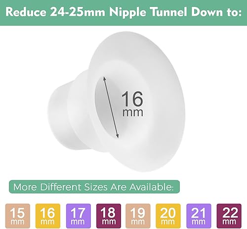 Miniatura 2 de Inserto de brida de 0.63 pulgadas compatible con Momcozy M5, solo apto para uso con el extractor de leche portátil Momcozy M5, no accesorios