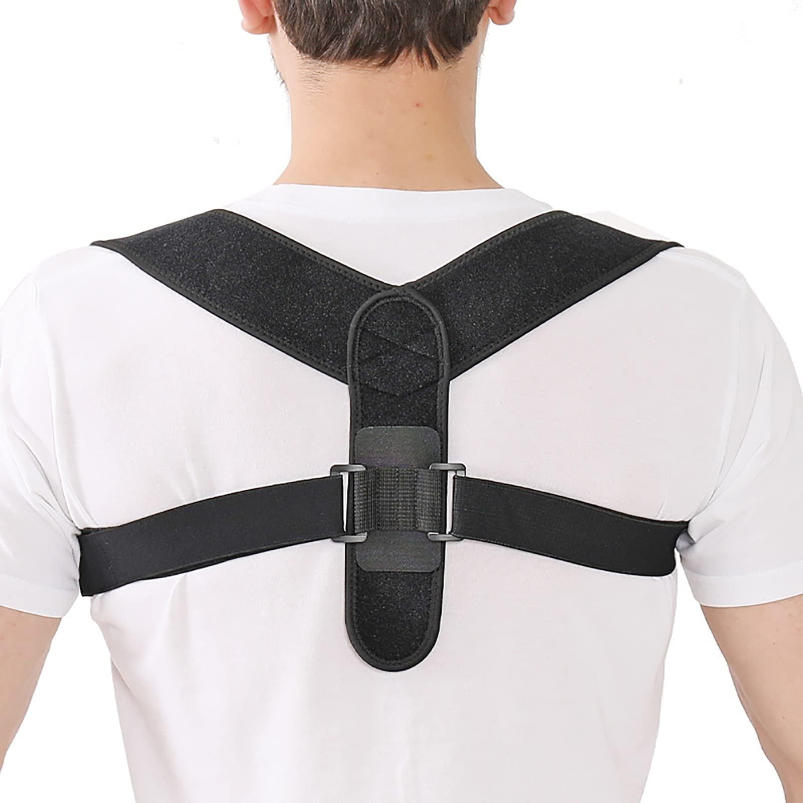 Adjustable Back Shoulder Posture Corrector - Bodywellness Posture Corrector, Upper Back Support Brace for Adults, Spine Back Straightener, Back Brace Posture Corrector for Women Men