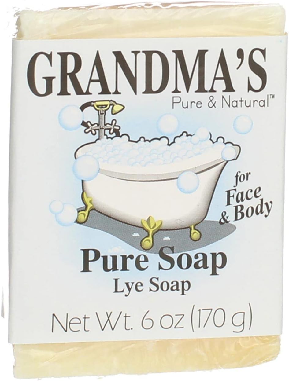 Bulk Buy: Remwood Products Grandma's Pure & Natural Lye Soap 6.6 Ounces POP 60018 (18-Pack)