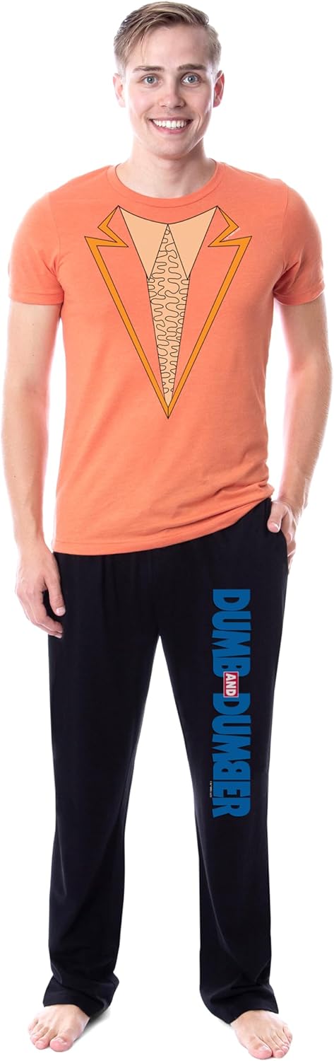 INTIMO Dumb and Dumber Mens' Harry Dunne Blue Tuxedo Costume Sleep Pajama Set