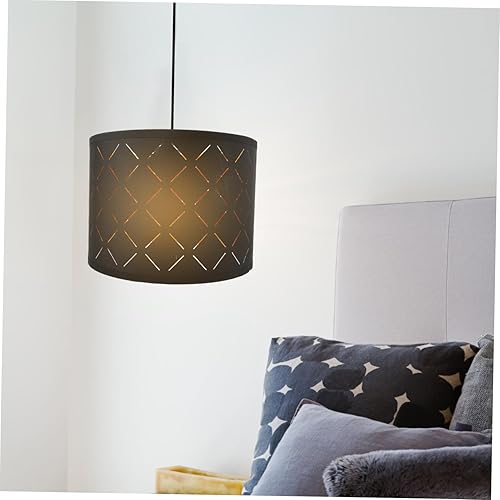 Miniatura 7 de BESTOYARD Lámpara de escritorio, pantalla para lámparas de pie, lámpara negra, pantalla de tela, pantalla universal, pantalla floral, cambiador,