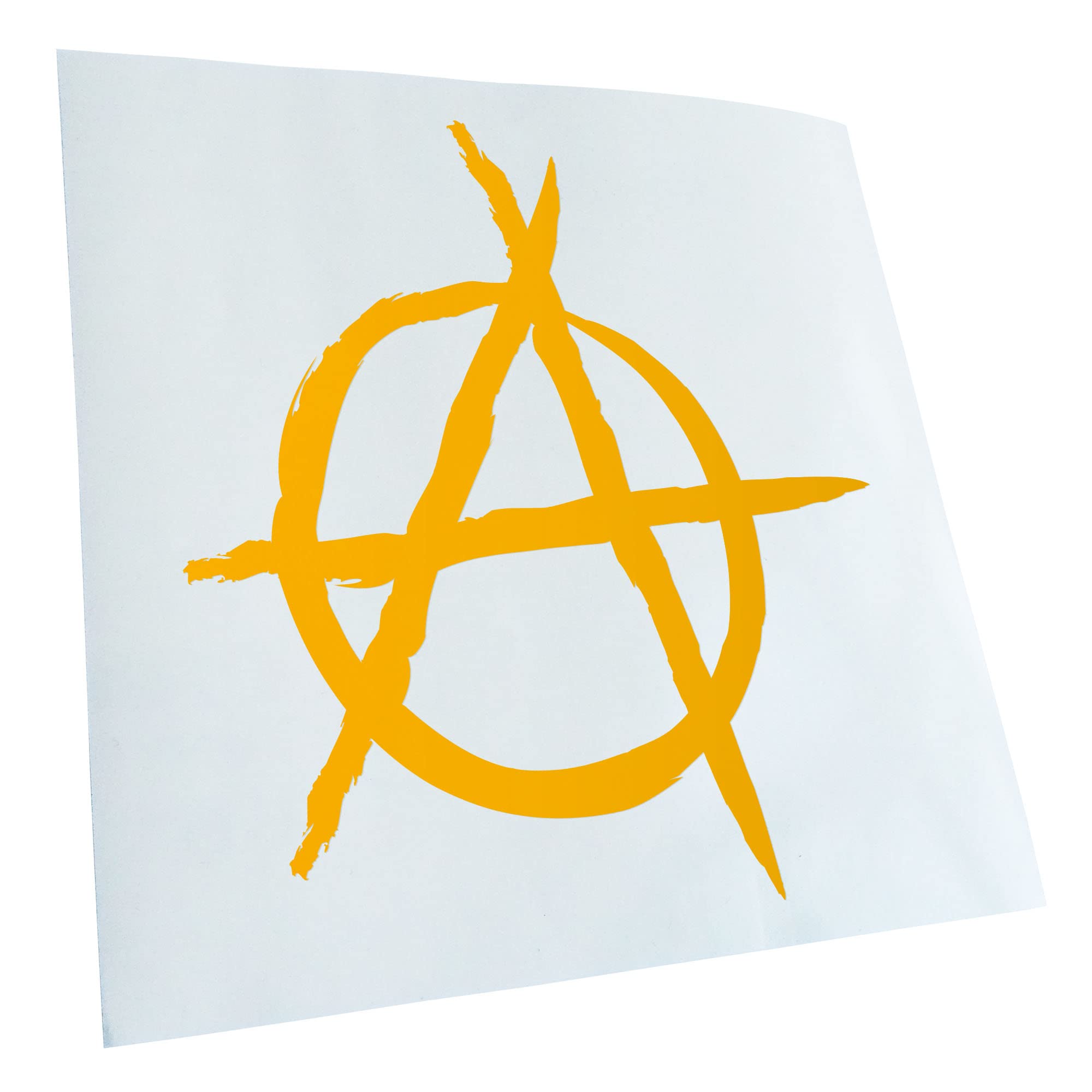 Kiwistar - Adesiva per Auto - con Anarchia, 10 x 9 cm