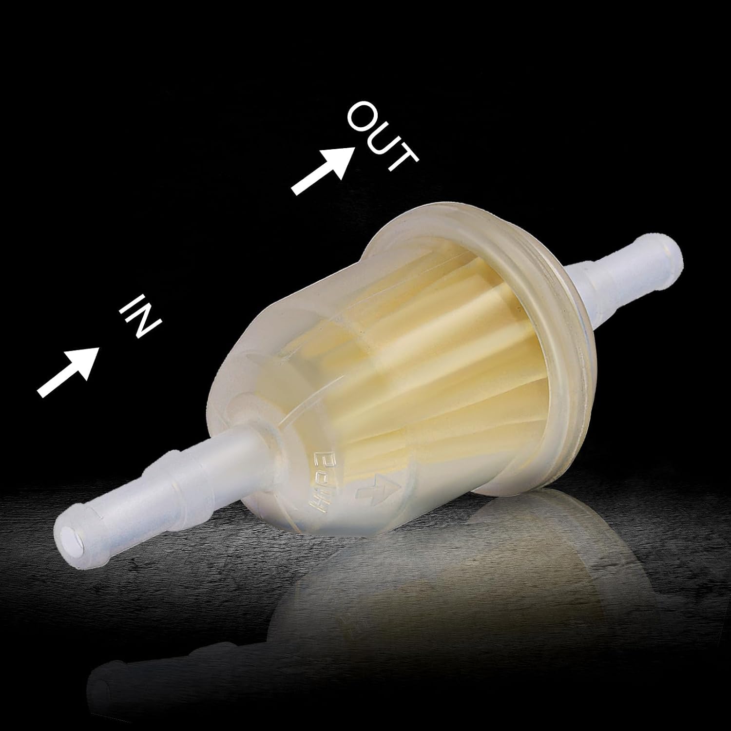 AM116304 Inline Fuel Filter 25 050 22-S Fits 1/4" 5/16" ID Fuel Line For John Deer GY20709 X300 Z335E LA115 D130 LX188 X320 318 D105 E100 Z425 Stens 120-436 Kohler 7000 Series Engine