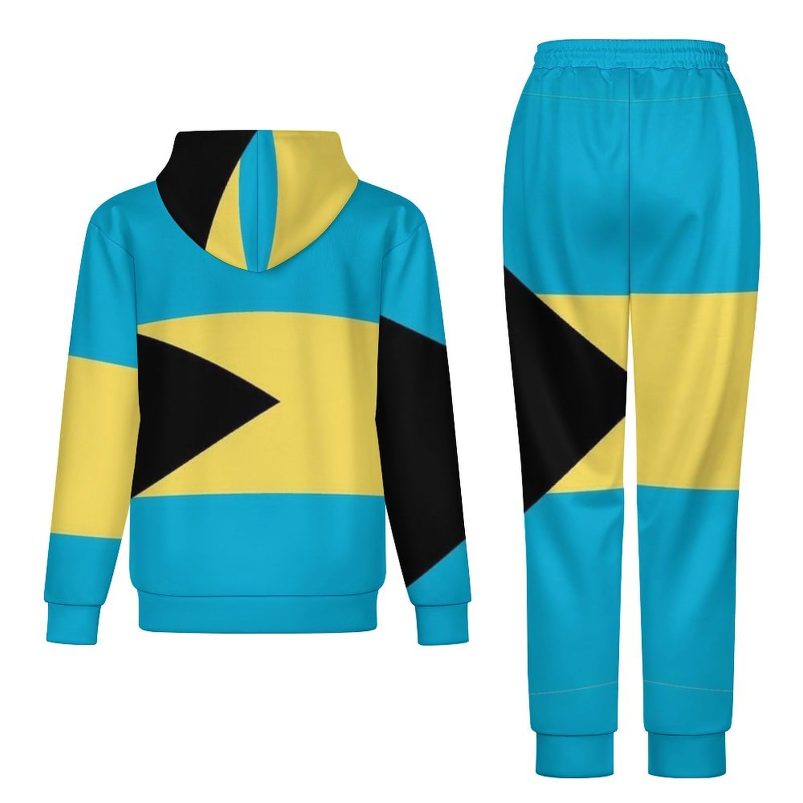 Tuta Da Donna Set Completo Da Salotto Set Da 2 Pezzi Tute Da Uomo Con Bandiera Delle Bahamas Manica Lunga Abbigliamento Sportivo Unisex Moda Casual Tuta Da Ginnastica Autunno Inverno