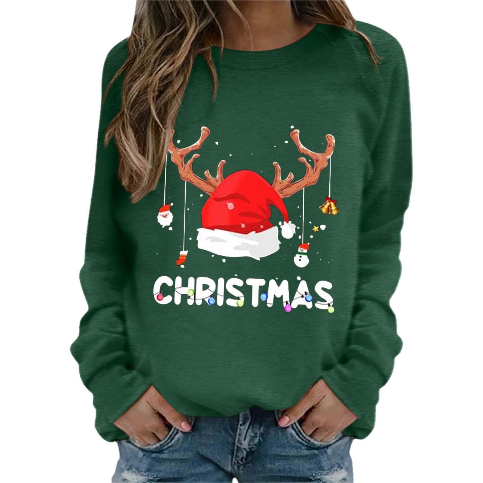 DABAOKLadies Oversized Sweatshirts Sweatshirt Long Sleeved Pullover Sweatshirt Light Outfits Women