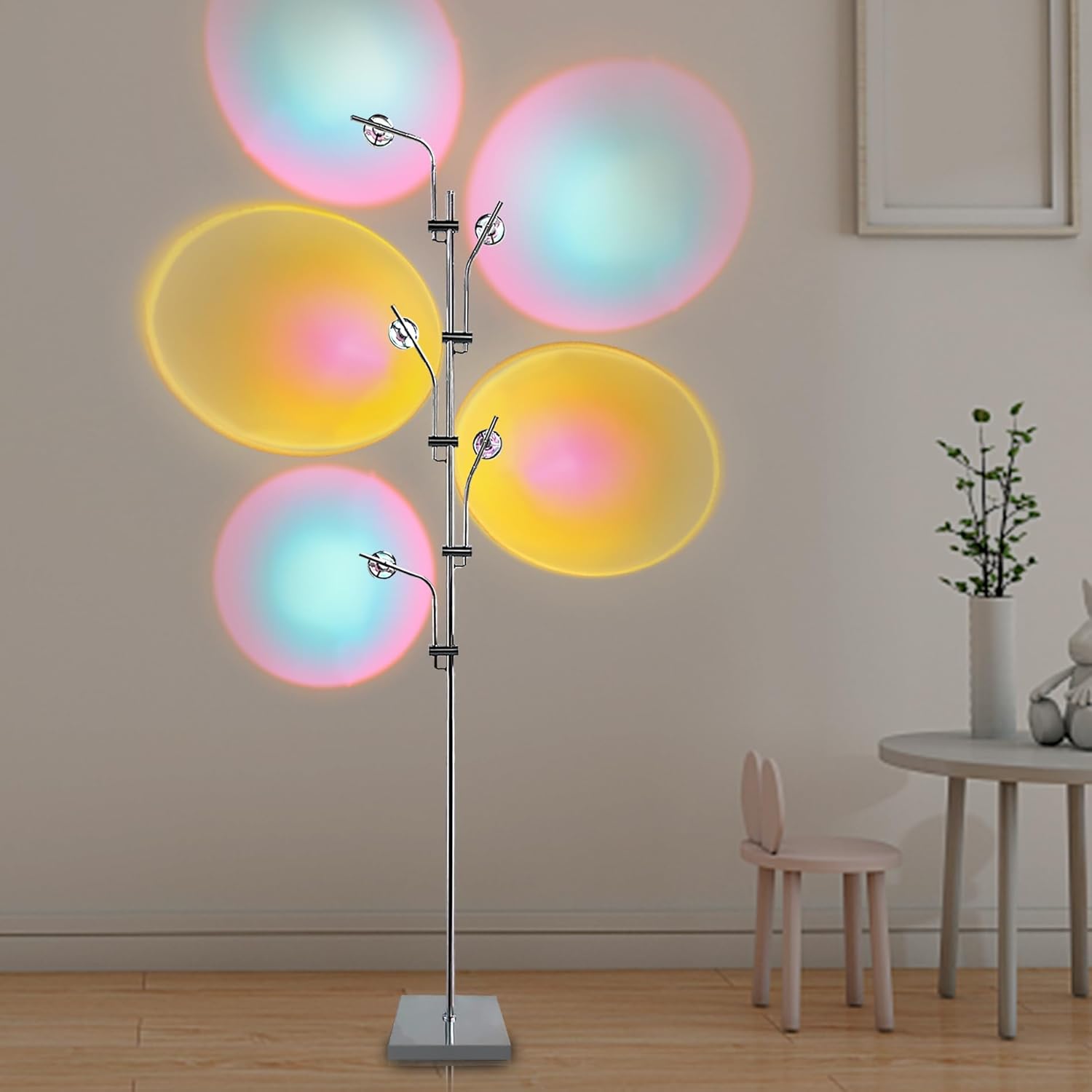 38°GARDEN Sunset Projection Floor Lamp 4000K LED with Replaceable