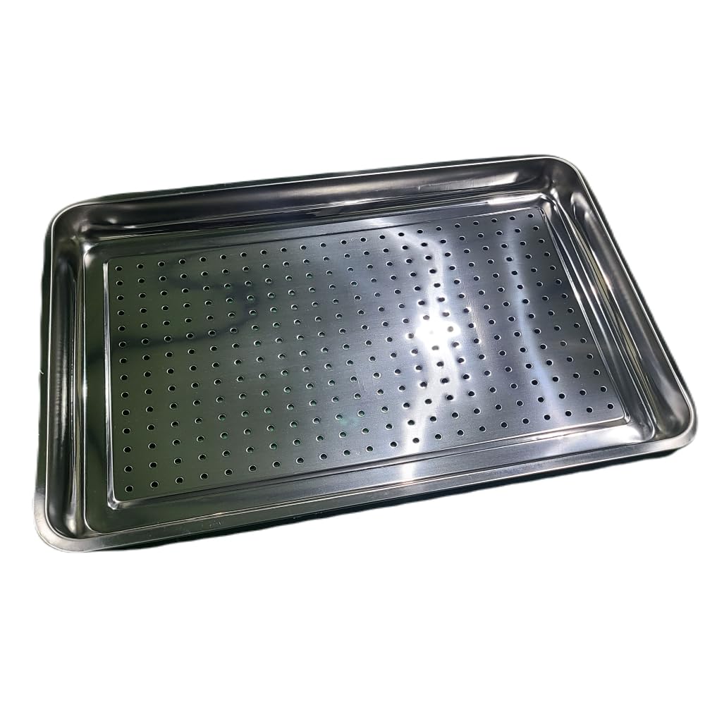 未使用ADA STAINLESS STEEL TRAY ADAステンレストレー Amazon.co.jp: 業務用 ステンレス穴あきトレイ 400×600×48mm・高耐久