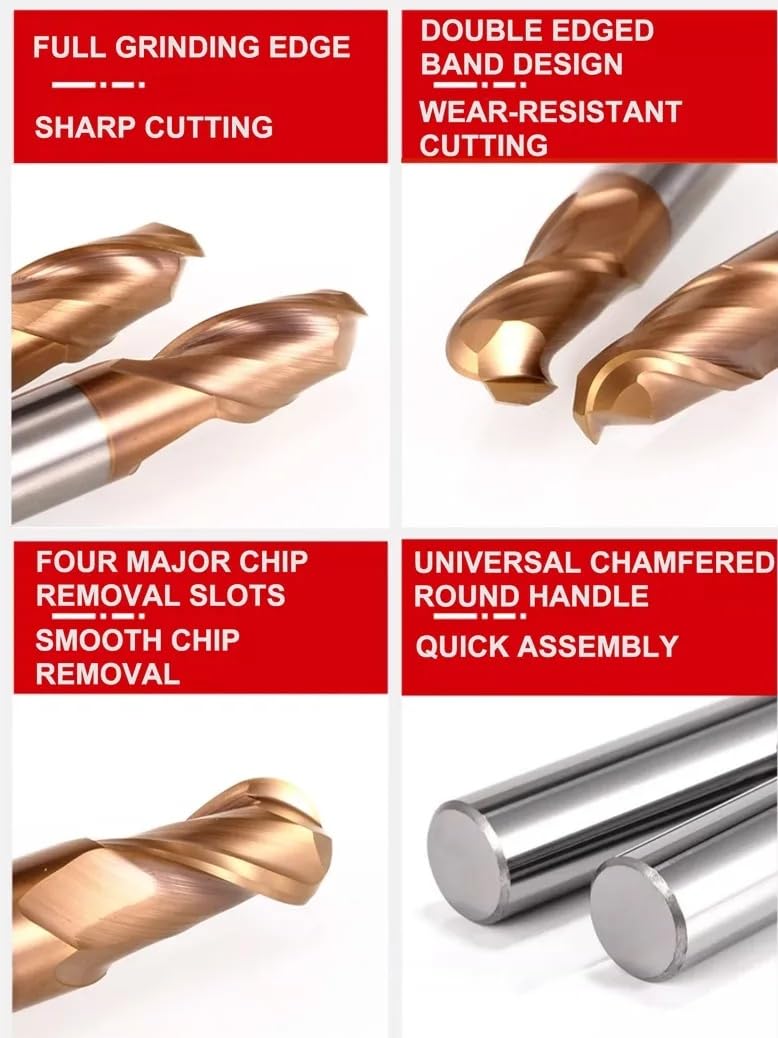 Amazon.co.jp: HRC55 2 枚刃小数点ナノコーティングタングステン鋼