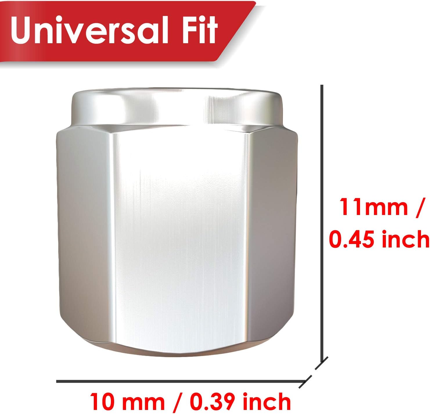 Brass (8 Pack) Tire Valve Caps Silver, Premium Metal Rubber Seal Tire Valve Stem Caps, Dust Proof Covers Universal fit for Cars, SUVs, Bike and Bicycle, Trucks, Motorcycles : Automotive