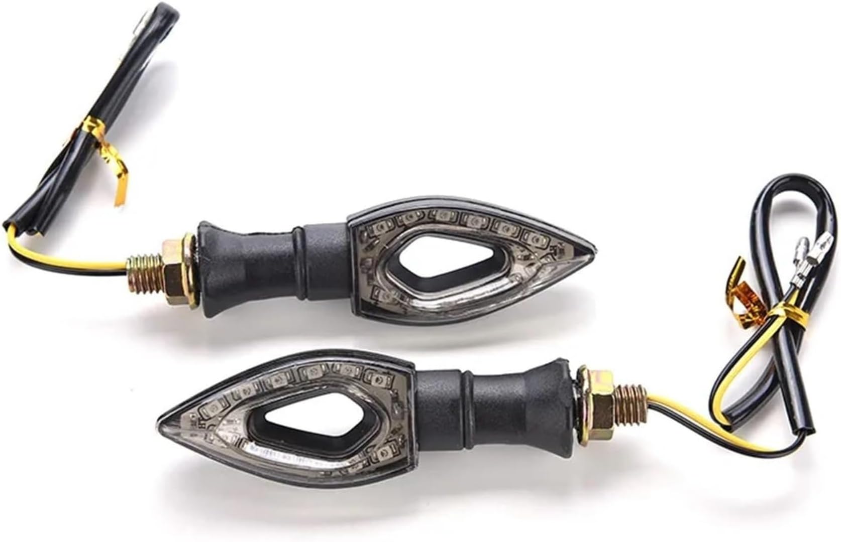 Generic Mini uniwersalne wskaźniki Dla APRILI Wszystkie modele, lata, przód lub tył, 1 szt., 12 V, uniwersalne motocyklowe kierunkowskazy LED, bursztynowa lampa migająca