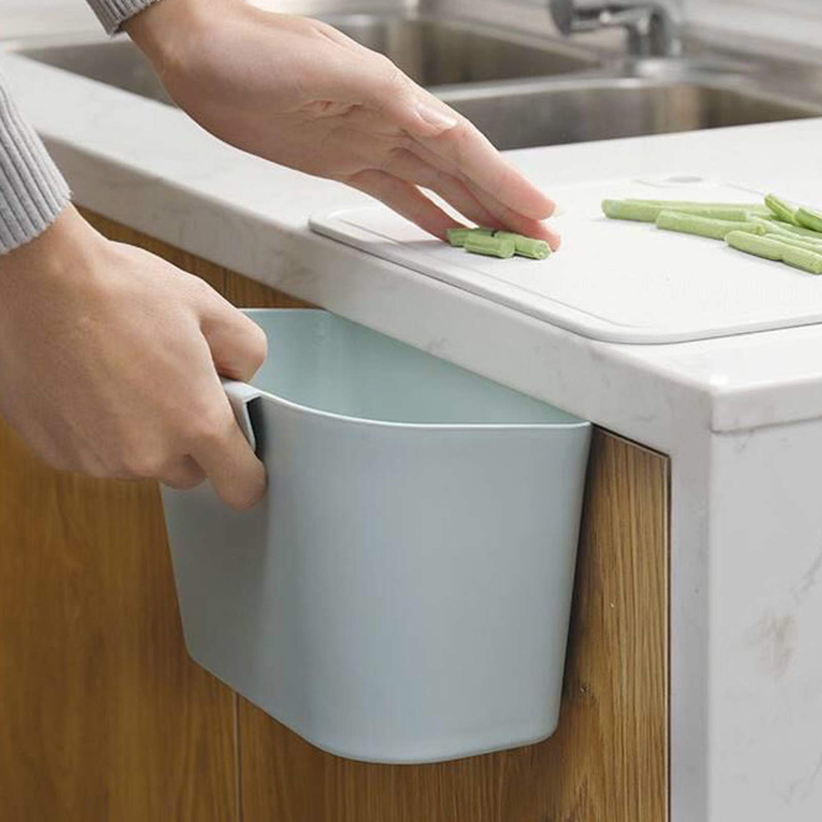 Corbeille De Bureau, Poubelle Tri Selectif,Bac Ordure Plastique, Facile À Utiliser Élégant Beau Design Résistant Aux Rayures, pour Chambre À Coucher, Salon, Cuisine