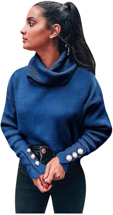 Button neck jumper ladies Clearance