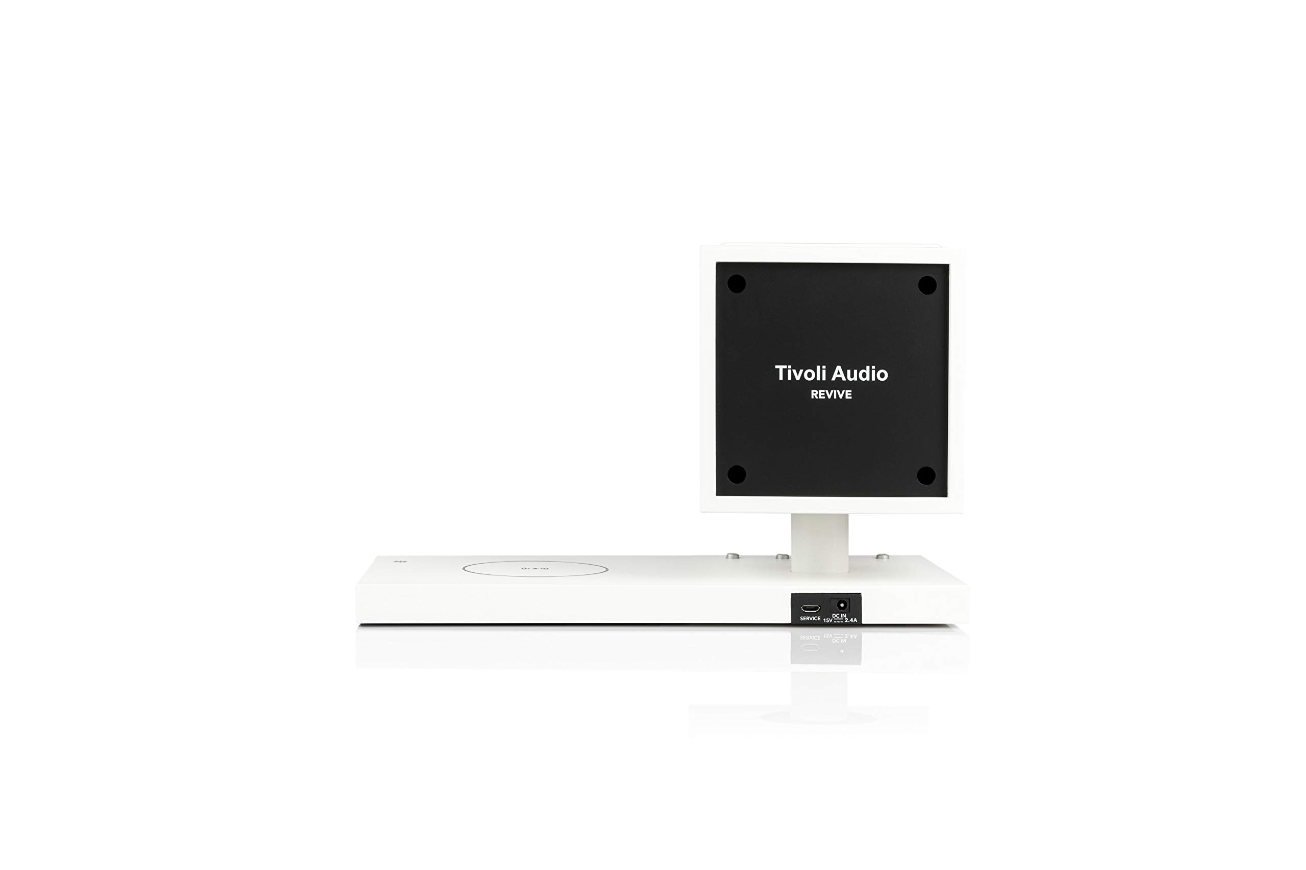 Tivoli Audio 'Revive' - Bluetooth-Lautsprecher mit kabellosem Ladegerät und Lampe (Weiß/Grau)